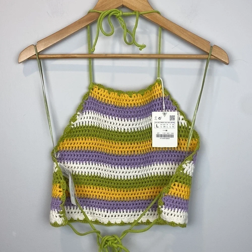 Zara • crochet cropped top - Picture 7 of 10